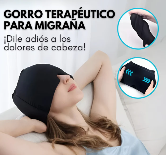 Gorro Terapéutico para Dolor de Cabeza y Migraña