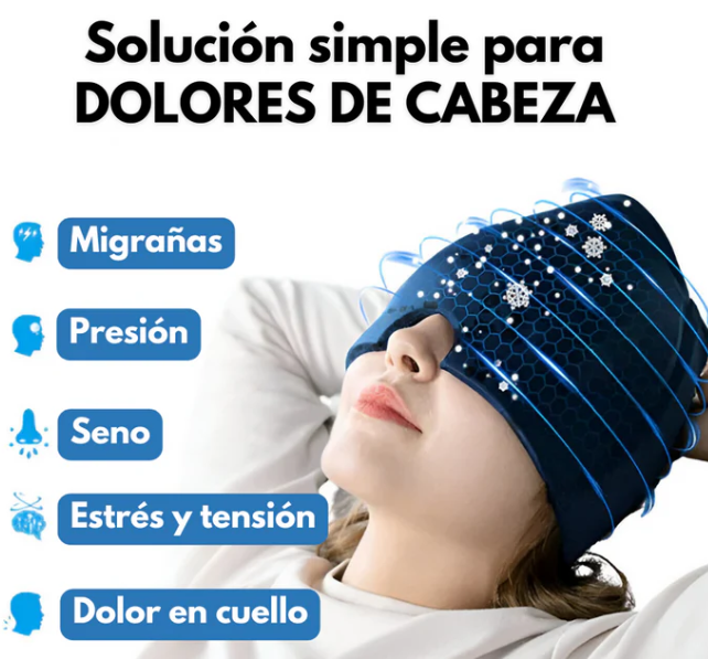 Gorro Terapéutico para Dolor de Cabeza y Migraña