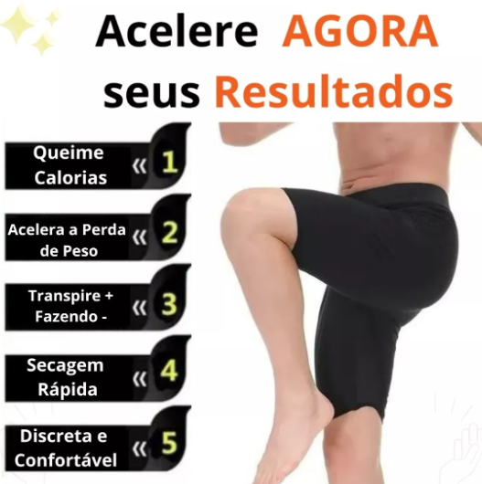 Bermuda Efeito Sauna Masculina - FitPower